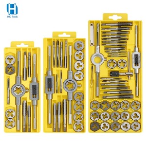 12/20/40PCS Carbon Steel Metric Size Taps And Dies Set Hand Tools Set For Different Demands