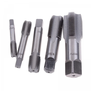 China Manufacturers G1/8 1/4 3/8 1/2 3/4 HSS Pipe Tap BSP Metal Screw Thread Cutting Tools