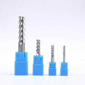 45 HRC Carbide 3 Flute Standard square Length End Mills for Aluminum double-edge