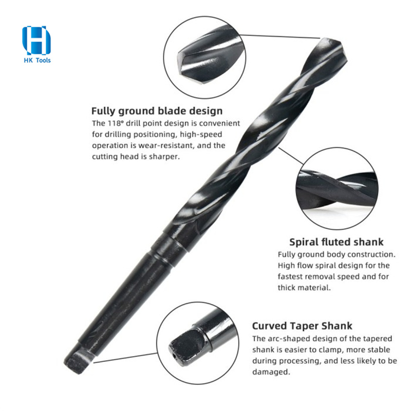 3.DIN345 Taper Shank Twist Drill  details Feature