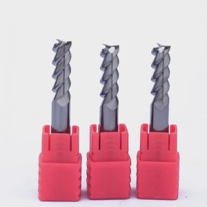 HRC55 Carbide 3 Flute Long Length End Mills for Aluminum