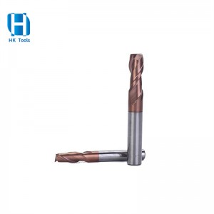 High Quality 55 HRC 2 Flutes End Mill For below HRC55 steel cutting