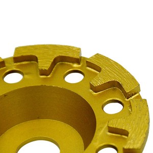 125mm 5inch T Type Segment Diamond Grinding Wheel For Granite Marble Concrete Stone Floor