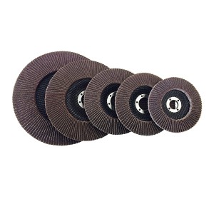 Calcined Aluminium Oxide Flap Disc With Fiberglass Backing Pad 115mm Abrasives Tools