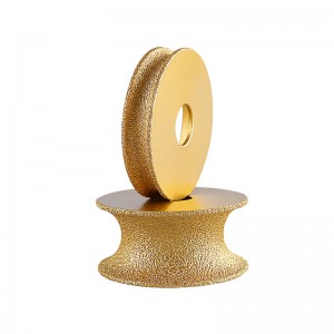 Vacuum Brazed Marble Granite Stone Ceramic Diamond Abrasive Grinding Profile Wheel For Angle Grinder