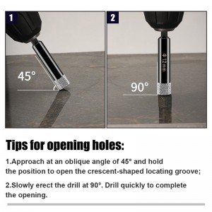 5~16mm Hexagonal Shank Hole Saw Cutter Diamond Brazed Dry Drill Bits For Granite Marble Ceramic Tile Glass Drilling