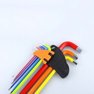 Wholesale Multicolor Hex Key Set 9pcs Ball Torque Head Allen Wrench 1.5mm To 10mm Hand Tools For Bicycle Repair