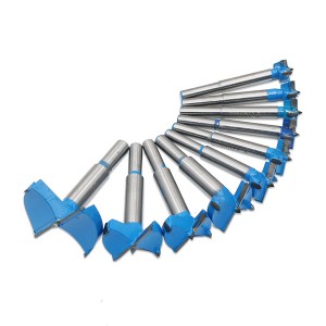 Forstner Drill Bit Woodworking Hole Saw Cutter Hinge Boring Bits Round Shank Tungsten Carbide