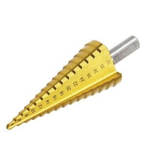 Kích thước sáo thẳng 4-32mm Mũi khoan bước Titanium HSS để khoan kim loại