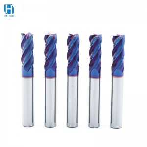 Wholesale cheap high quality new HRC65 4 flute tungsten carbide end mill for stainless steel