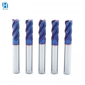 Fresa de extremo de carburo de tungsteno de 4 flautas HRC65 nueva de alta calidad barata al por mayor para acero inoxidable