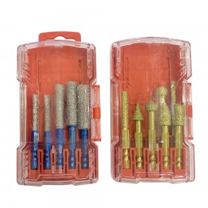 5PCS Vacuum Brazed Diamond Dry Drill Bit Set for Marble Ceramic Tile Glass 6mm 8mm 10mm 12mm