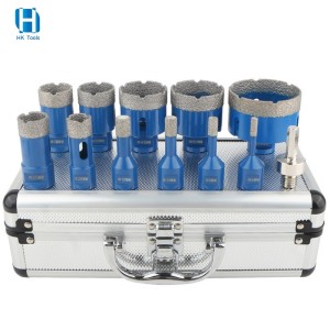 Wholesale 12PCS M14 Vacuum Brazed Diamond Core Drill Bit Set 6-68mm Hole Saw For Masonry Tile Granite