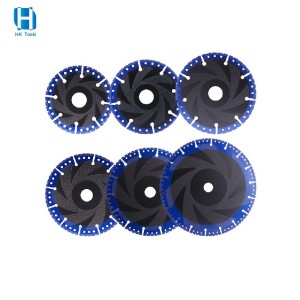 4-9” Vacuum Brazed Multi Purpose Diamond Cutting Disc Saw Blade For Steel Pipe Stone Concrete