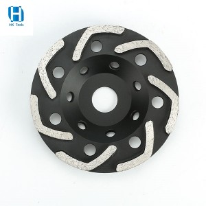 125mm Diamond Turbo Type Grinding Cup Wheel For Concrete Stone Granite