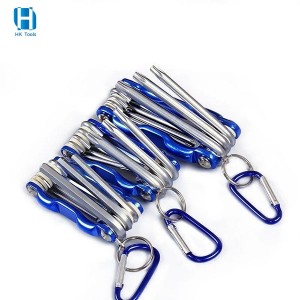 Universal Portable Hex Key Wrench Chrome Vanadium Screwdriver Flat Hexagon Allen Wrench Set