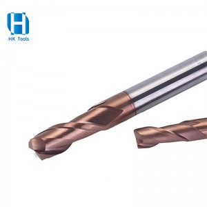 High Quality 55 HRC 2 Flutes End Mill For below HRC55 steel cutting