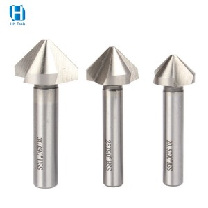 4.3-50mm 90 Degree HSS Counterisnk Bit 3 Flutes Chamfering Tool Drill Bits For Metal