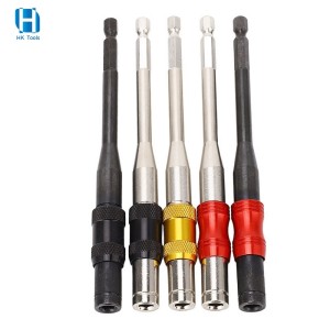 1/4” Hex Shank Pivoting Magnetic Screwdriver Bit Extension Rod 145mm Quick Change Holder