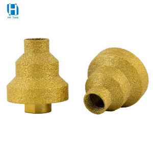 Angle Grinder M10/M14 Brazed Diamond Chamfer Stepped Cone Drill Bits 20-35-50mm for Ceramic Marble Granite