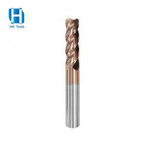 55HRC Solid Carbide 2 flute Corner Radius End Mills