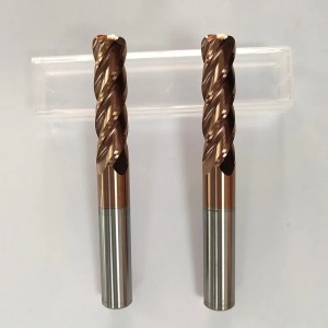 55HRC Solid Carbide 2 flute Corner Radius End Mills