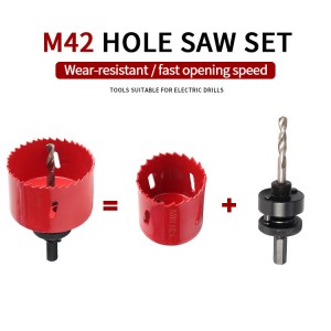 17PCS Bi-Metal Hole Saw Cutter Kit 19-68mm Woodworking Hole Opener For PVC Board Gypsum Board