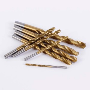 8PC HSS Titanium Coated Twist Drill Bit Set 3-10mm With Plastic Box