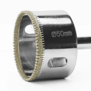 Brazed Diamond Hole Saw 6-60mm Galvanise For Glass Ceramic