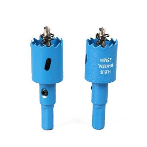 M42 Bimetallic Hole Opener Blue Coated Hole Saw For Gypsum Woodworking
