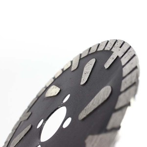 Water Drop Hot Press Turbo Rim Diamond Saw Blade For Marble Cutting
