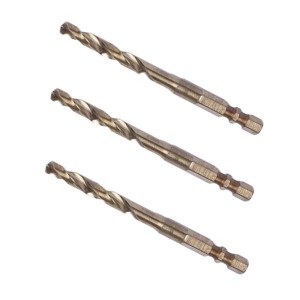 High Quality HSS Co M35 Double R-slot Hex Shank Twist Drill Bit For Metal