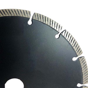 230*10*22.23mm Fine Teeth Dry Turbo Diamond Saw Blade For Marble Granite