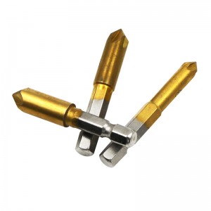 HSS4241 Titanium Plated Countersink Drill Bit Hexagonal Shank 82° For Woodworking