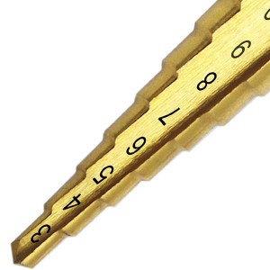 3-13mm Step Drill Bit With Hex Shank 11 Steps For Metal Drilling