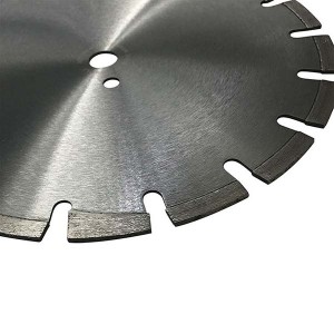 350mm Laser Welded Diamond Saw Blade Deep-Drop Segemente For Asphalt Concrete