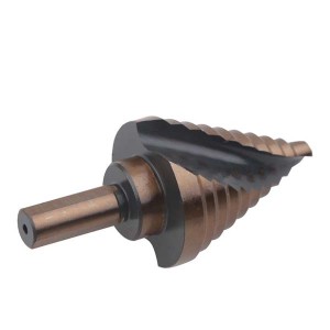1/4″-1-3/8″ HSS Spiral Flute Step Drill Bit For Wood Metal Copper Drilling