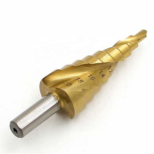 3PCS 4-12/4-20/4-32mm Metric Spiral Flute Step Drill Bit Set With Wooden Box
