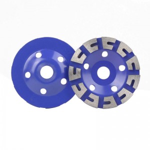 Customized 5 Inch 125mm Diamond Cup Grinding Wheel Heterotype Grinding Discs For Marble Granite Floor