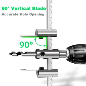 DIY Ajustable Alloy Aircraft Hole Saw Woodworking Hole Opener For Plasterboard Downlight