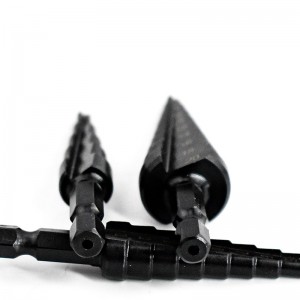 Straight Flute Step Drill Bit Hexagonal Shank For Steel Plate Drilling