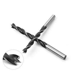 Wholesale Brad Point Drill Bits Set 3-10mm Round Shank For Woodwork Drilling