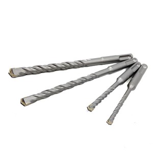 4PCS SDS Plus Hammer Drill Bit Set 5/6/810mm Single Tip For Concrete Stone
