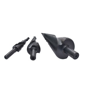 4-12/4-20/4-32mm HSS Step Drill Bit Spiral Flute Black Nitride For Metalworking