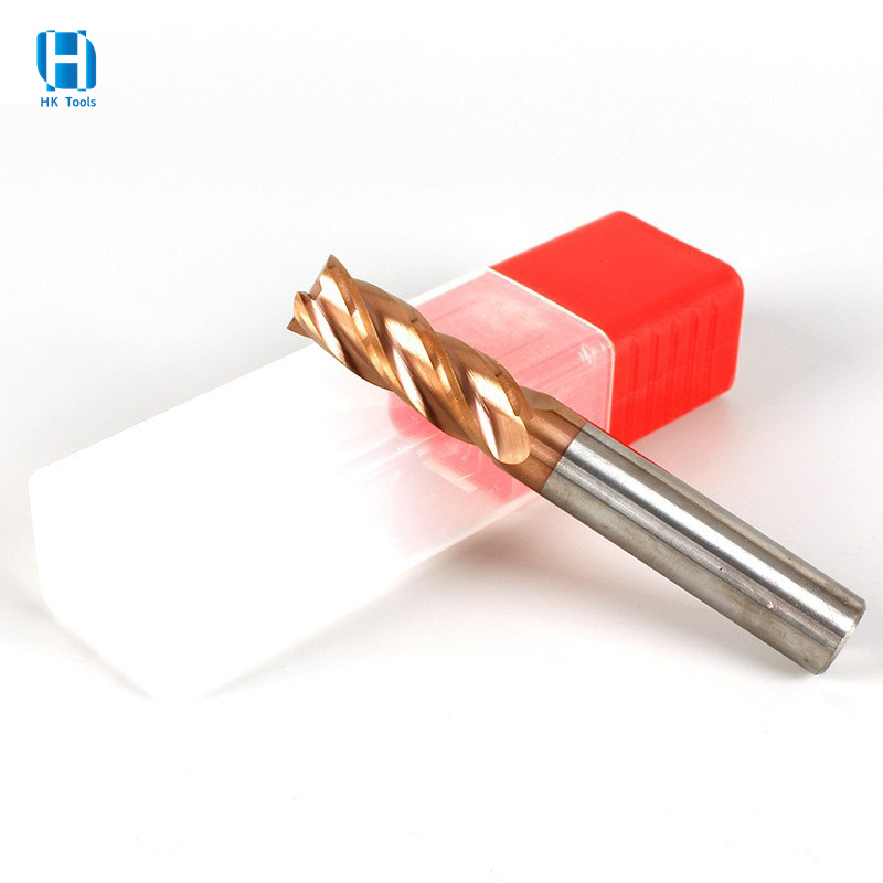 High Quality 60 HRC 4 Flute Flat Square End Mill Stainless Steel Processing