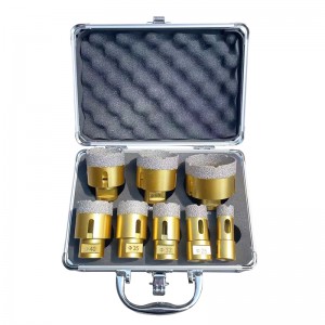 Customized Vacuum Brazed Hole Saw M14 Diamond Core Drill Bits Set For Porcelain Tile Masonry