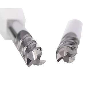 HRC65 Tungsten Steel End Mill 3 Flute Carbide CNC Tool For Copper And Aluminium Alloy