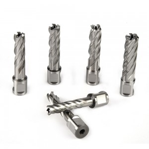 HSS Annular Cutter Magnetic Core Drill Bit Set With Weldon Shank For Drilling Stainless Steel Aluminum