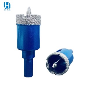 Factory Direct Triangle Shank Brazed Diamond Hole Saw With Positioning Drill Bit for Ceramic Tile Glass Core Drill Bit
