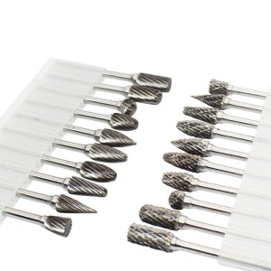 Pack Of 10 3*6mm Double Cut Tungsten Carbide Deburring Grinding Bits Rotary File Burr